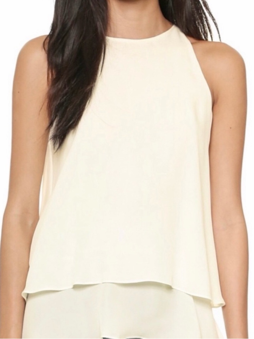 Theory 100% Silk Sleeveless Blouse in Burgundy